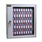 Шкаф для ключей Klesto SKB-102 на 102 ключа, серый, металл/стекло - фото 38625